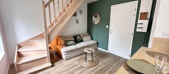Le Pinot, warm new duplex apartment in Chouilly, 5 minutes from Epernay.