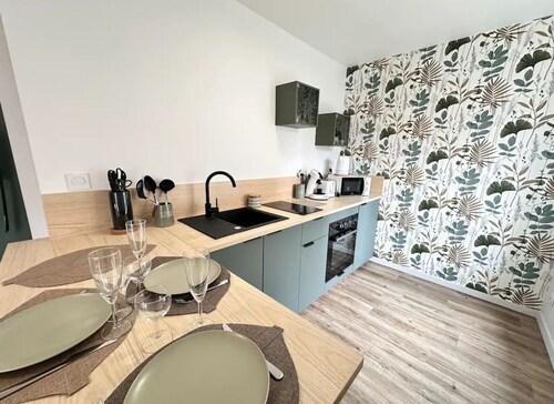 Le Pinot, warm new duplex apartment in Chouilly, 5 minutes from Epernay.