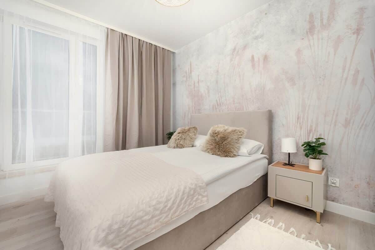 2 makuuhuonetta, silitysrauta/-lauta, Wi-Fi, vuodevaatteet