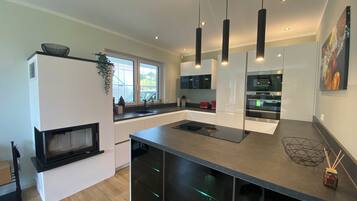 Kühlschrank, Ofen, Herdplatte, Geschirrspüler