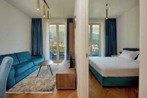 Luxury Apartment | In-room safe, blackout curtains, soundproofing, iron/ironing board - Skyline Resort  (Becici)