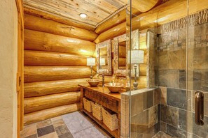 House (5 Bedrooms) | Interior - Private Hot Tub & Home Theater: Ranger Log Cabin! (Ranger)