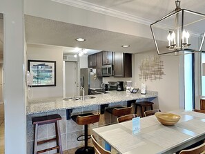 Fridge, microwave, oven, stovetop - Edgewater Villa #2601 | Prime Location and Incredible Resort Amenities (Panama City Beach)