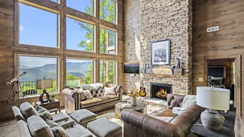 Cabin, 5 Bedrooms | Living area | Smart TV