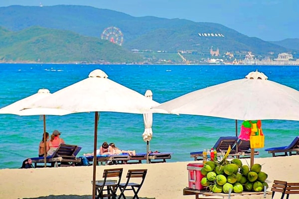 Perto da praia, areia branca