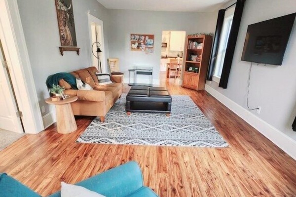 Bright and spacious living room.