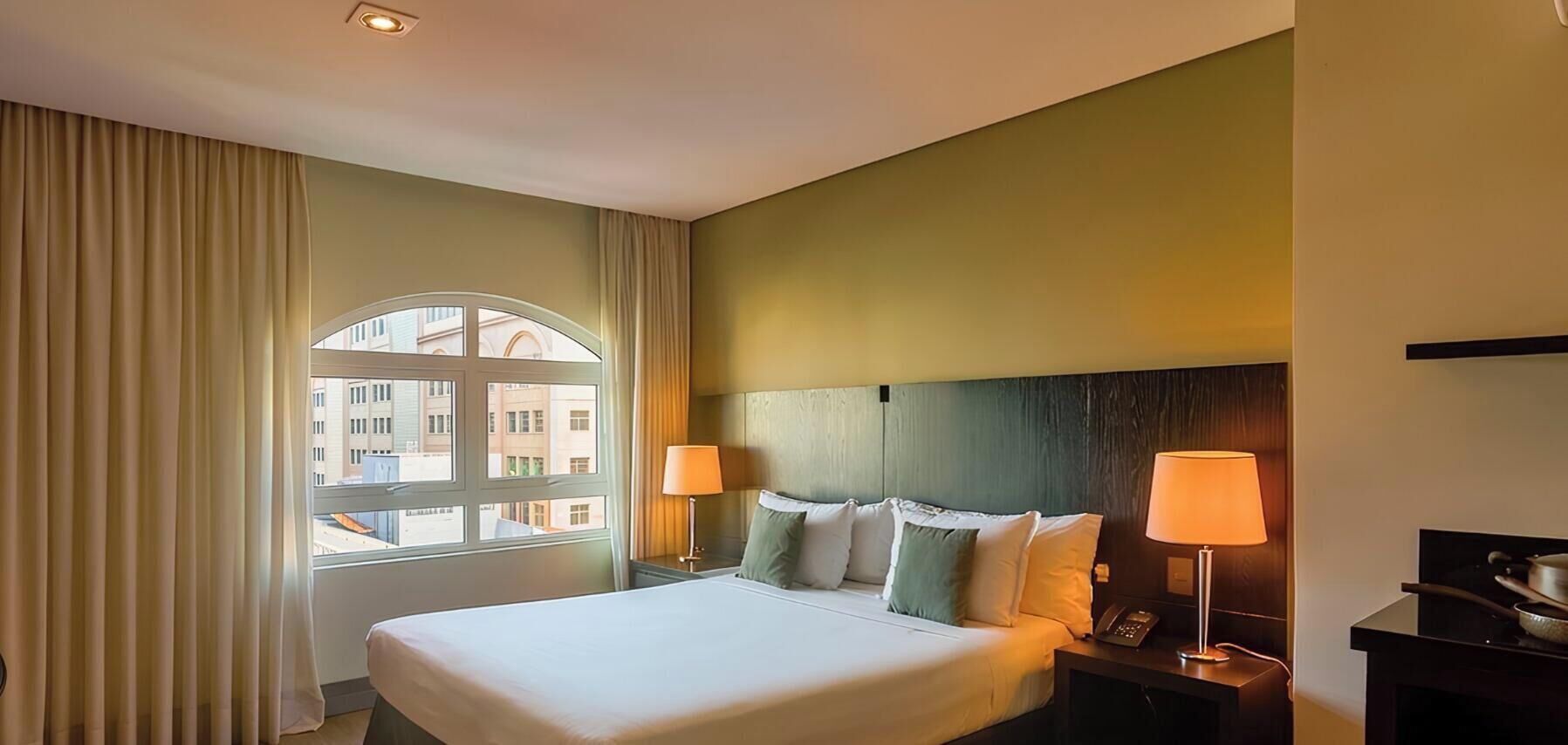 1 غرفة نوم وواي فاي وملاءات أسرّة