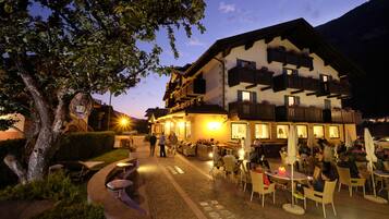 Front of property – evening/night