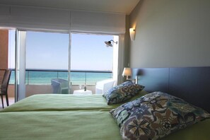Deluxe-Doppelzimmer, Terrasse, am Strand (Bâtiment Sable 3*)