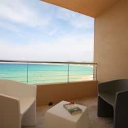 Deluxe Double Room, Terrace, Beachside (Bâtiment Sable 3*) | Pemandangan pantai/laut