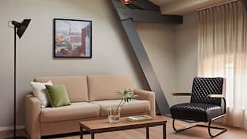 Apartment | Living area | 32-inch flat-screen TV with cable channels, TV