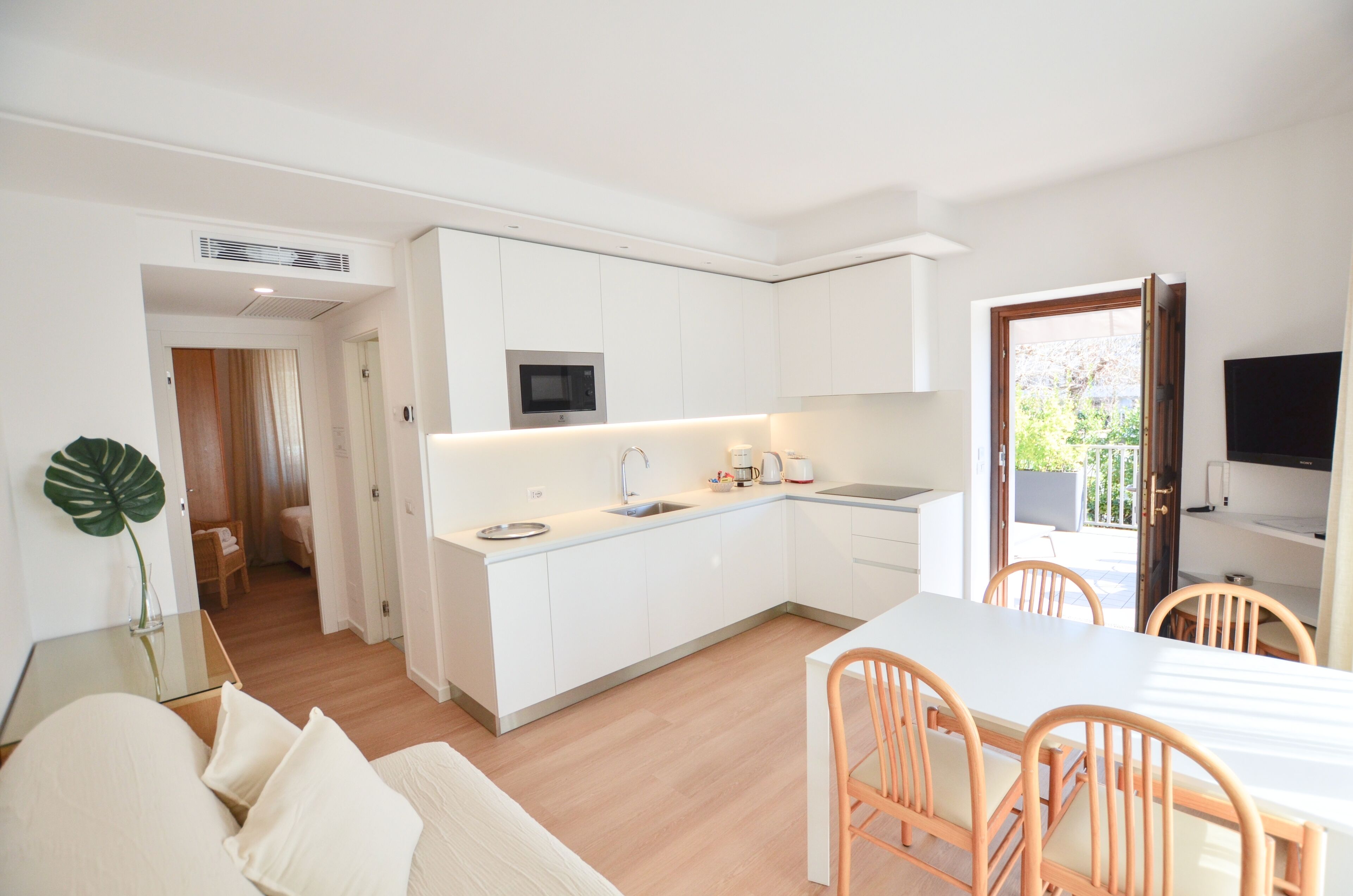 Apartment, 2 Bedrooms, Terrace | Living area | Flat-screen TV