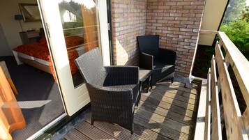 Tweepersoonskamer, balkon | Terras