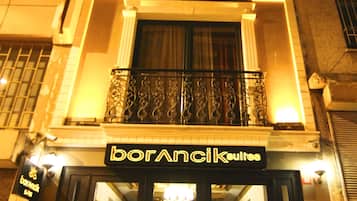 Front of property – evening/night