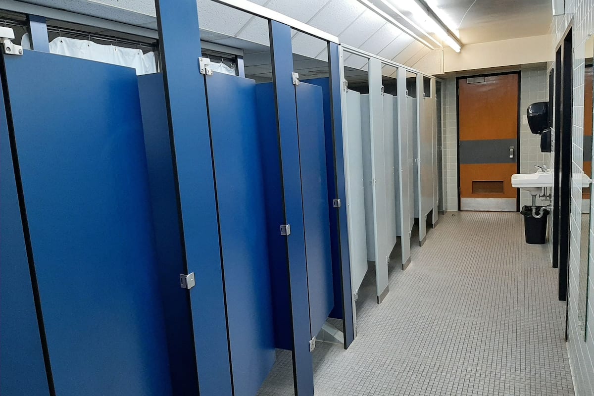 free toiletries, hair dryer, towels