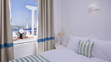 Junior-Suite, Whirlpool, Meerblick | 1 Schlafzimmer, hochwertige Bettwaren, Minibar, Zimmersafe