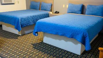 Standard Room, 2 Double Beds | Premium bedding, desk, soundproofing, free WiFi