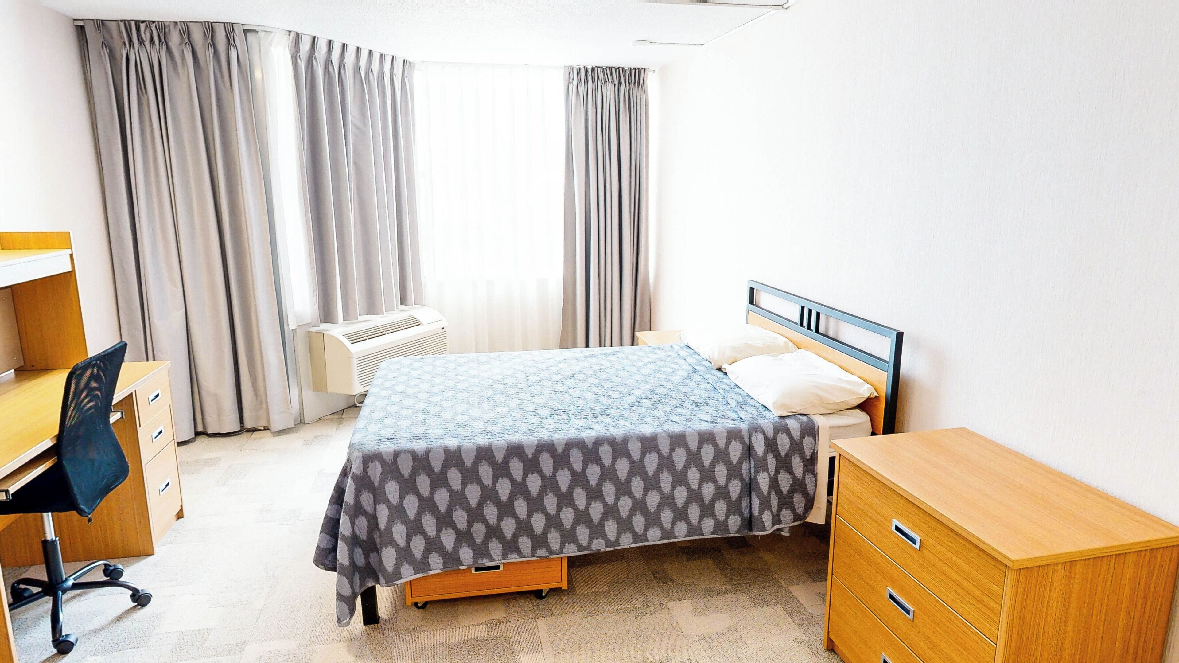 Habitación estándar, 1 cama matrimonial | Escritorio, tabla de planchar con plancha, wifi gratis y ropa de cama 