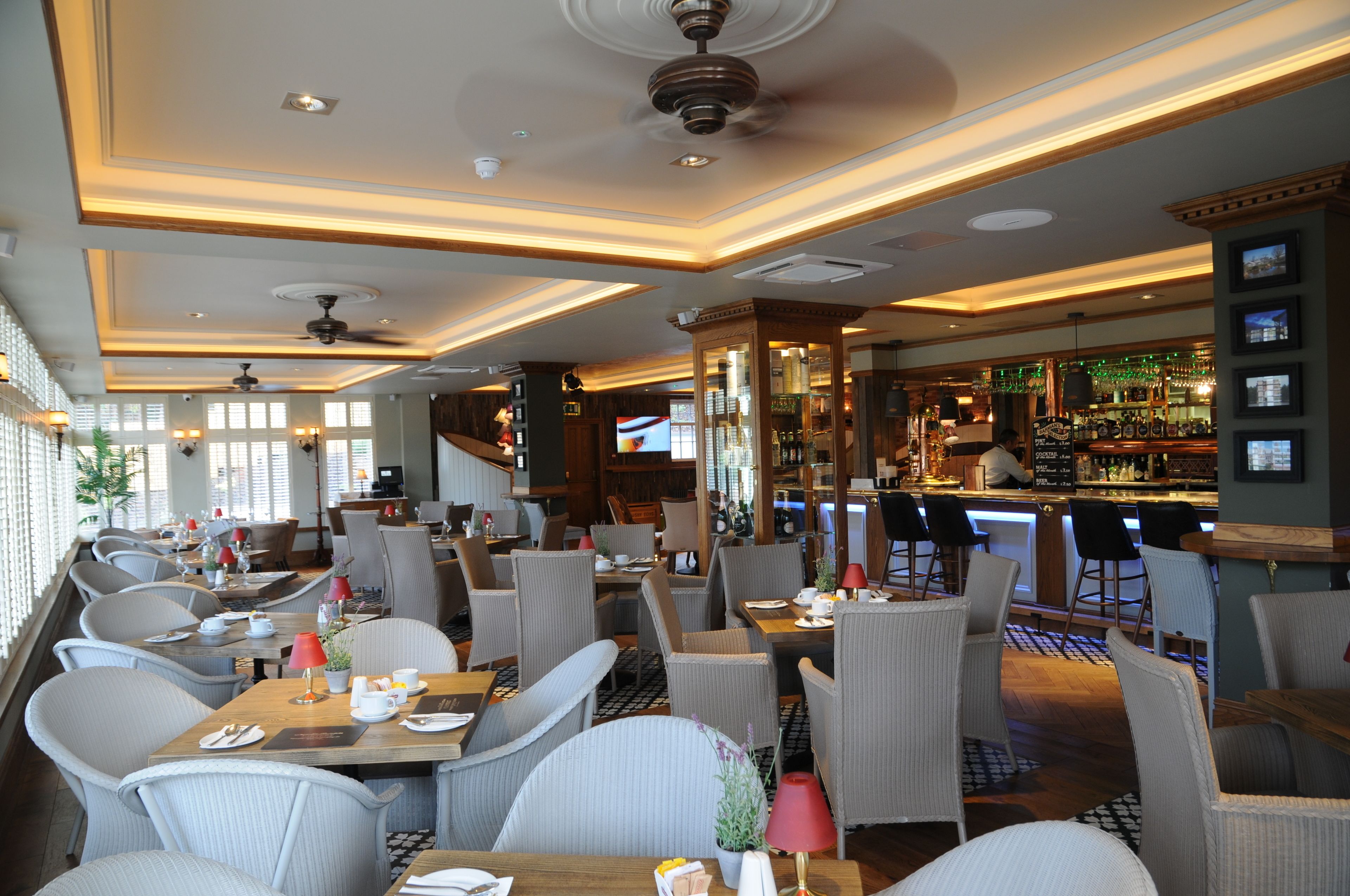 Frokost, lunsj og middag serveres