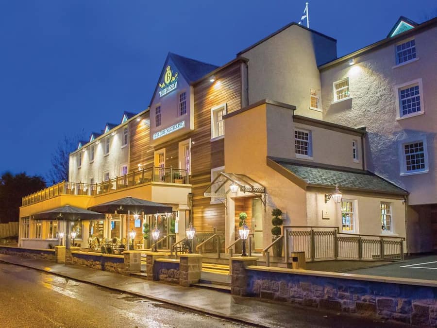 Front of property – evening/night