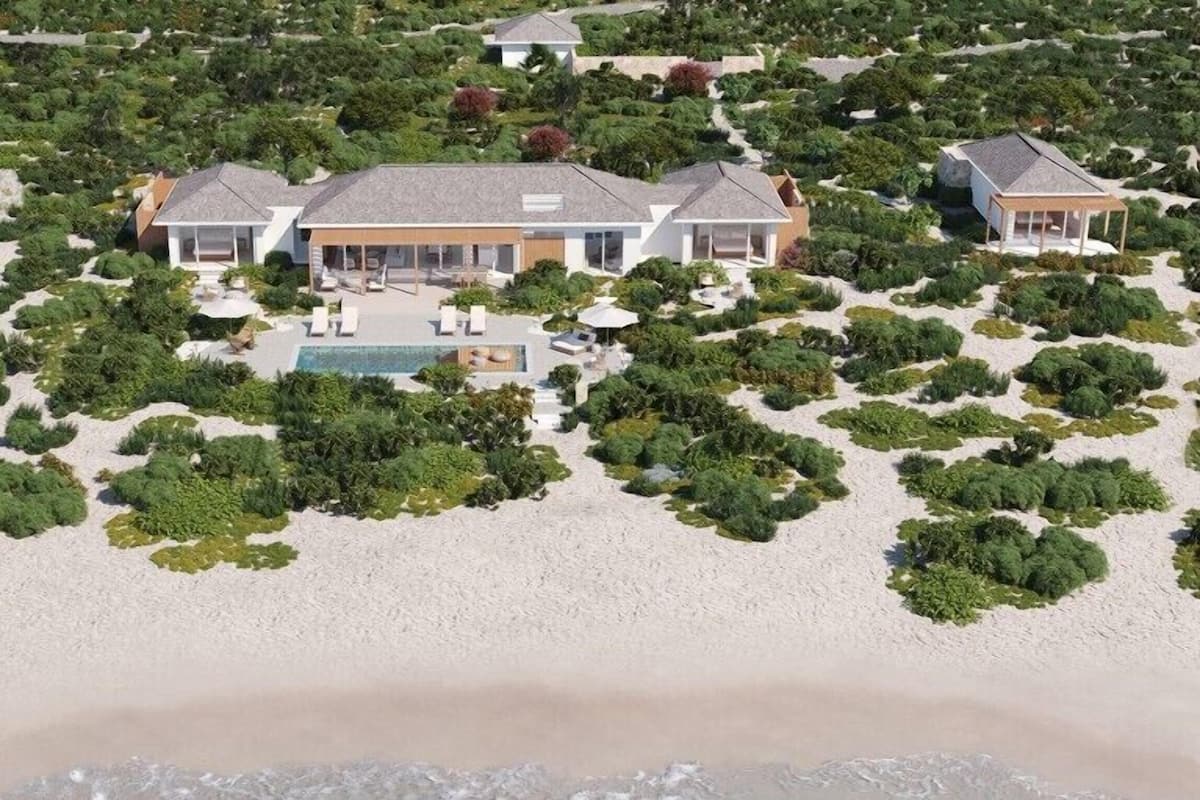 Two Bedroom Caicos Bank Estate + Villa Suite | Egyptian cotton sheets, premium bedding, down duvets, pillow-top beds