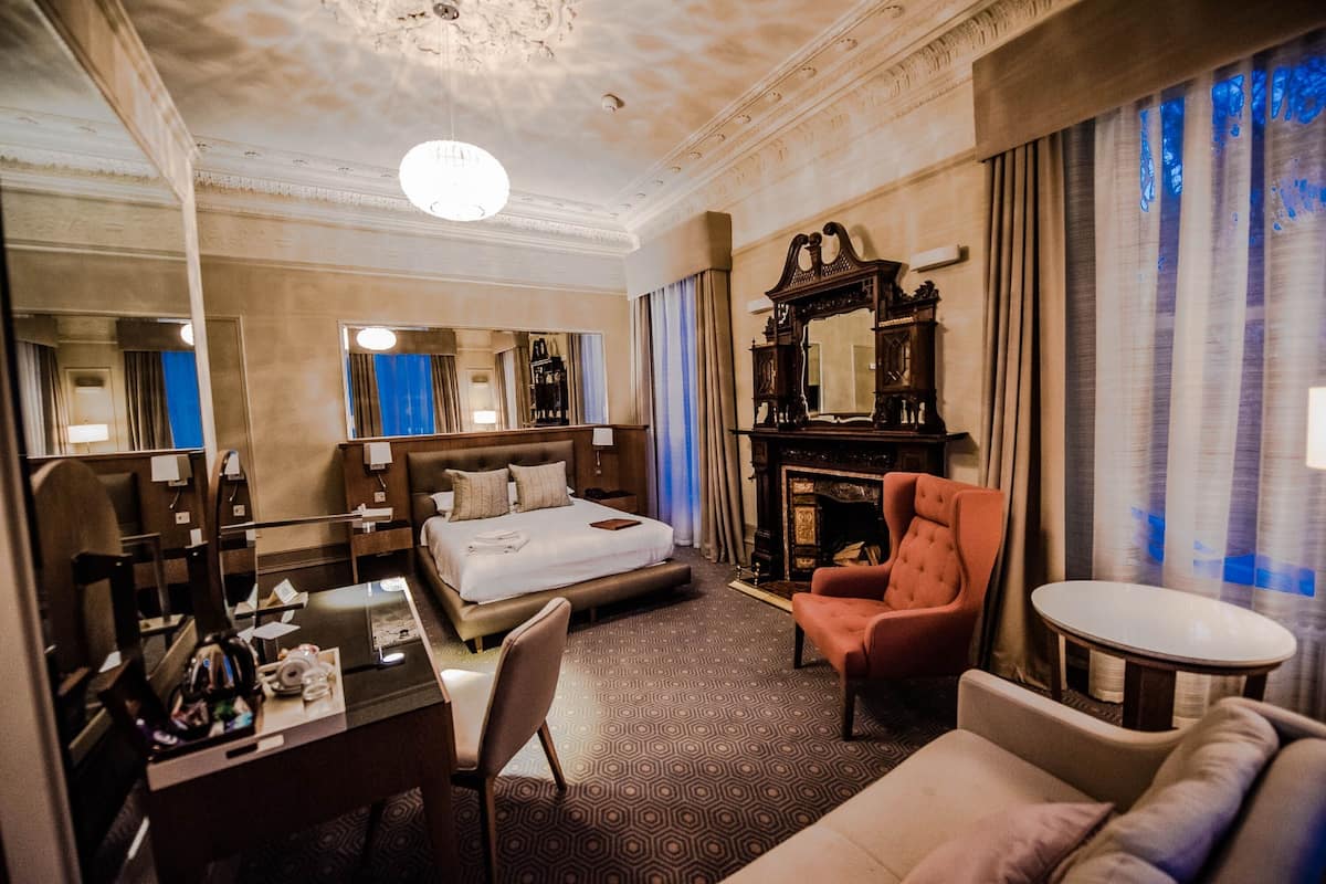 executive double room, 1 king bed | premium bedding, in-room safe, individually decorated
