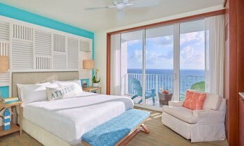 Room, 1 King Bed, Oceanfront (Paradise ) | Premium bedding, pillowtop beds, in-room safe, desk at Margaritaville Hollywood Beach Resort