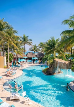 3 outdoor pools, sun loungers at Margaritaville Hollywood Beach Resort