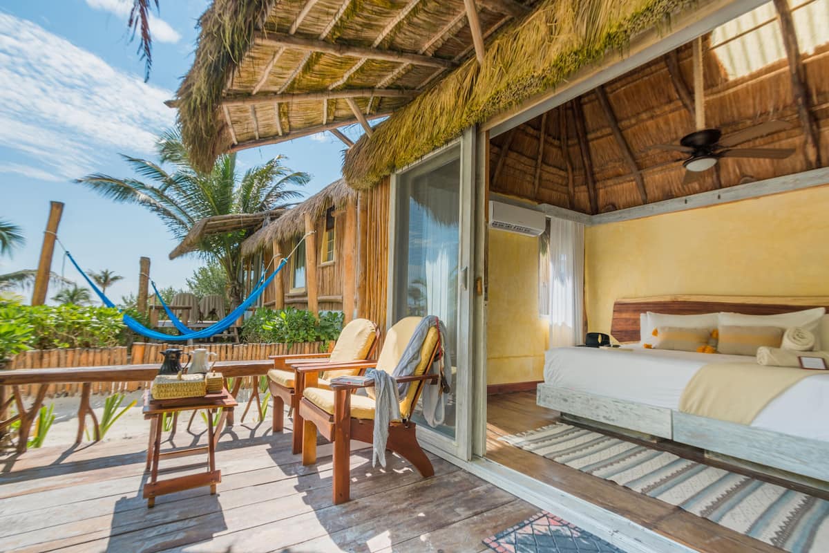 Premium kamer, uitzicht op tuin (1 king Bed) | Terras