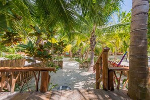 Room, Partial Ocean View (2 Full Beds) | View from room - Villa Pescadores Tulum (Tulum)