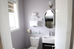 Double Room, 2 Double Beds | Bathroom | Hair dryer