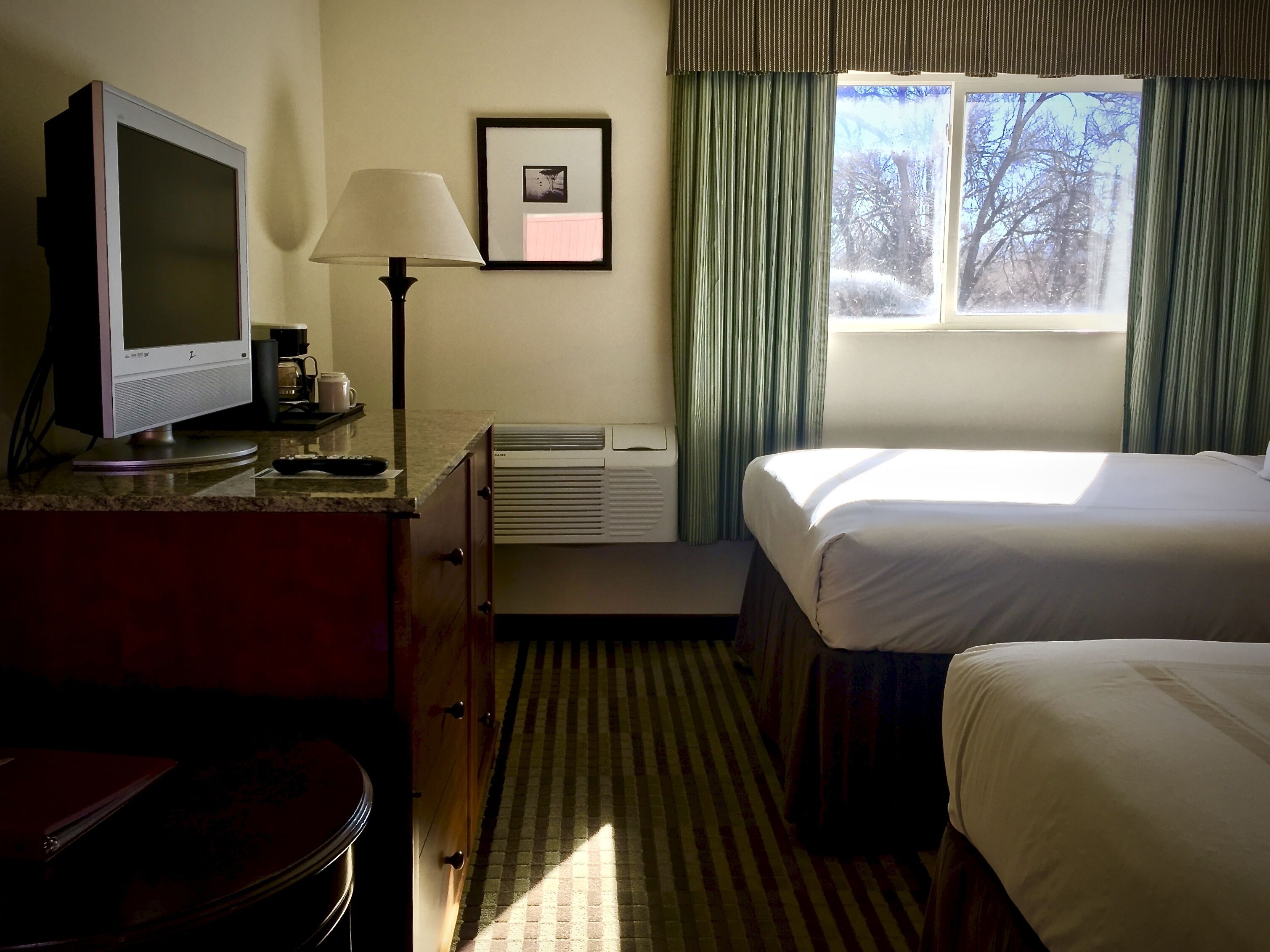 Standard Room, 2 Queen Beds | Living room | TV
