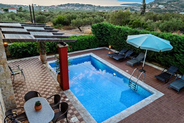 Villa, 3 Bedrooms, Private Pool, Sea View | Outdoor pool