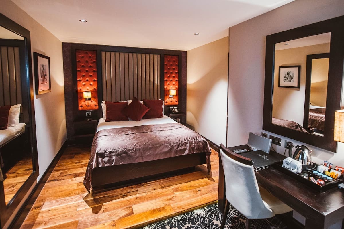 Peralatan tempat tidur premium, gebar bulu kapas, katil Select Comfort