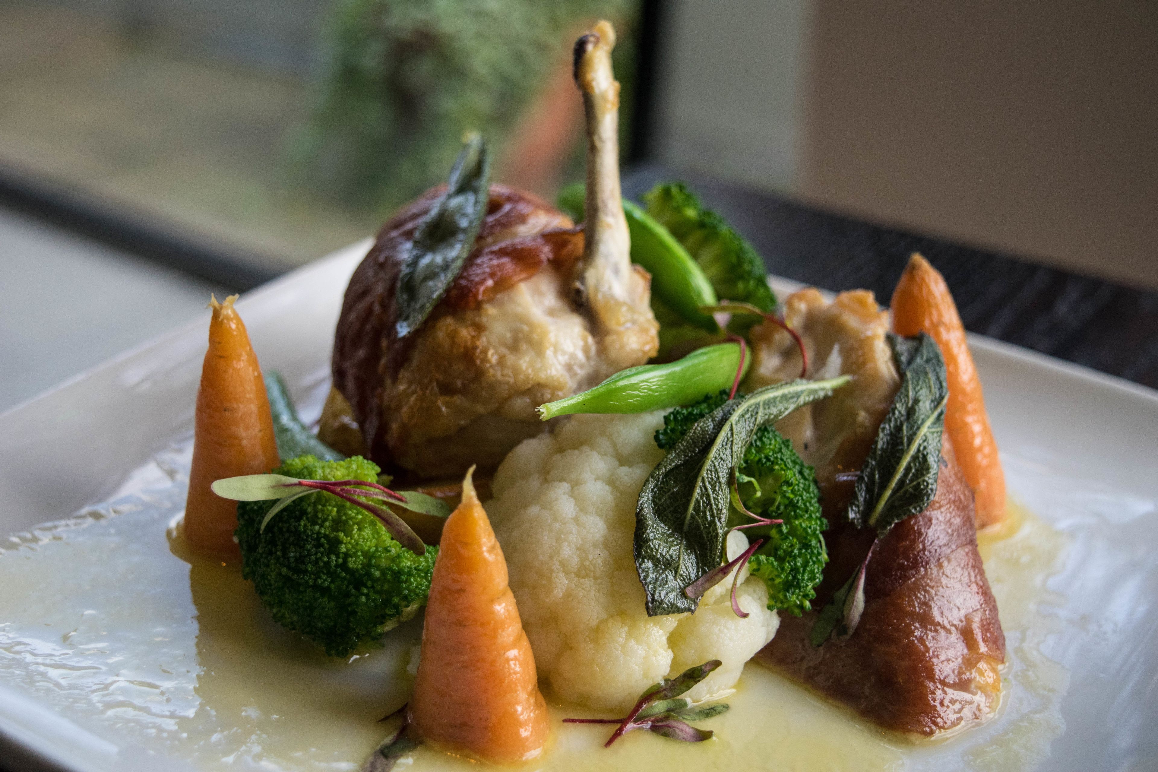 breakfast, lunch and dinner served