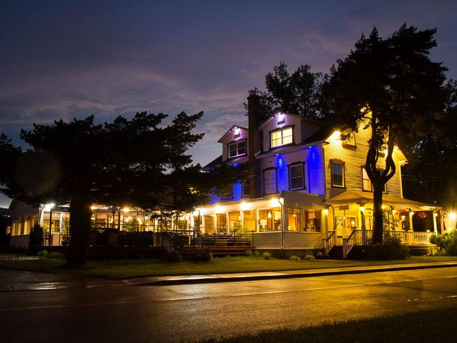 Front of property – evening/night