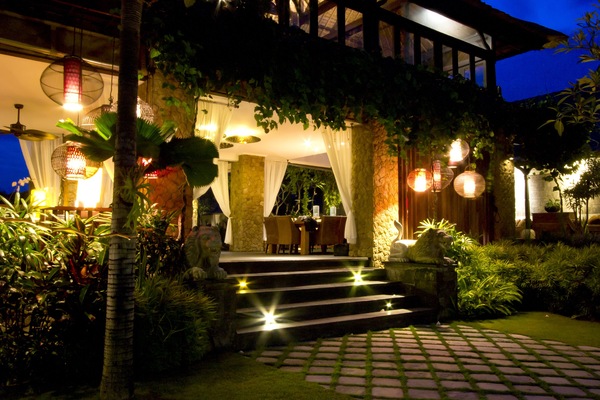 Front of property – evening/night