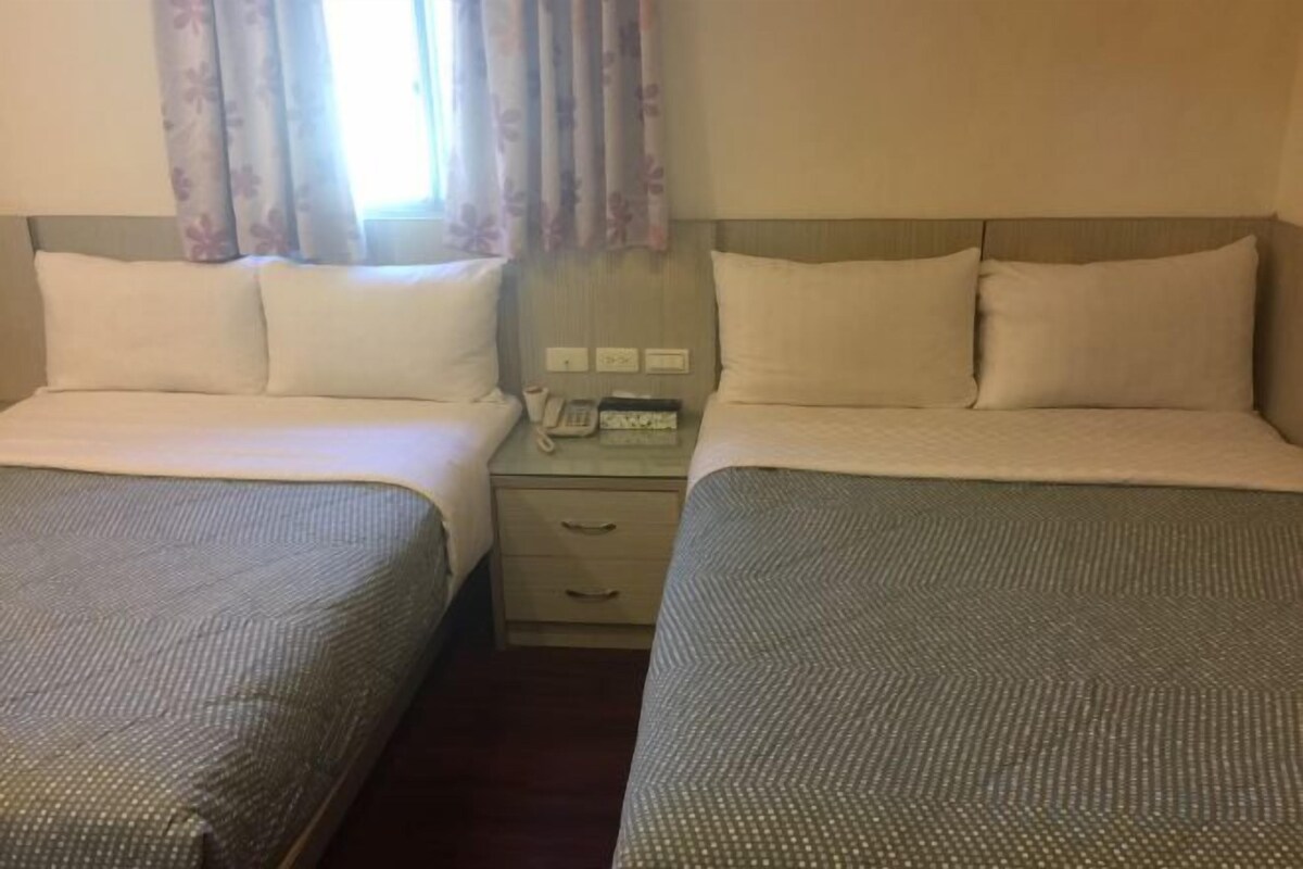 Desk, free WiFi, bed sheets