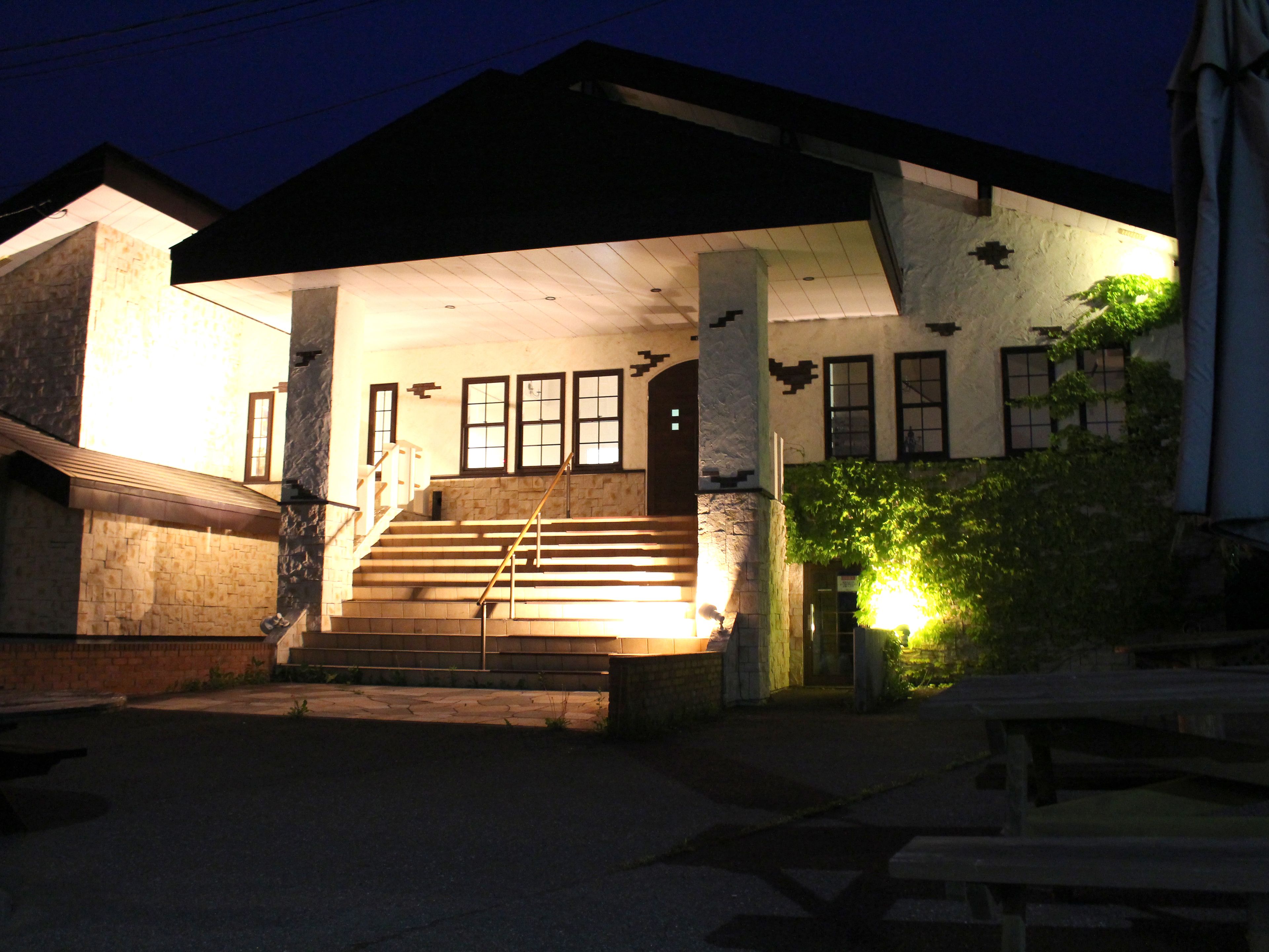 front of property – evening/night