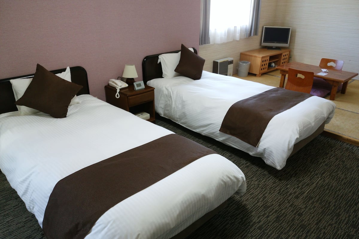 deluxe japanese western room with tatami | free wifi