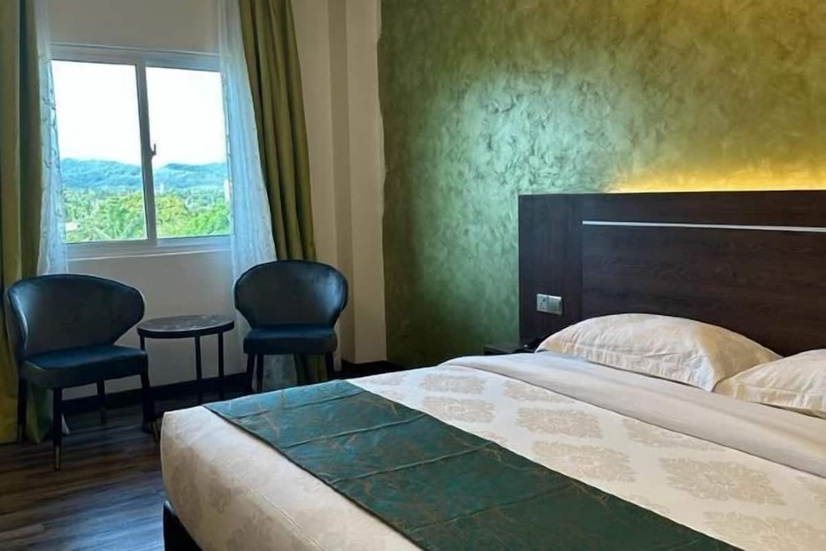 Een minibar, een kluis op de kamer, geluiddichte muren, beddengoed