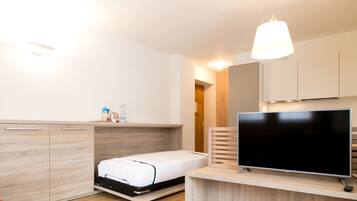 Studio, Kitchen | View from room