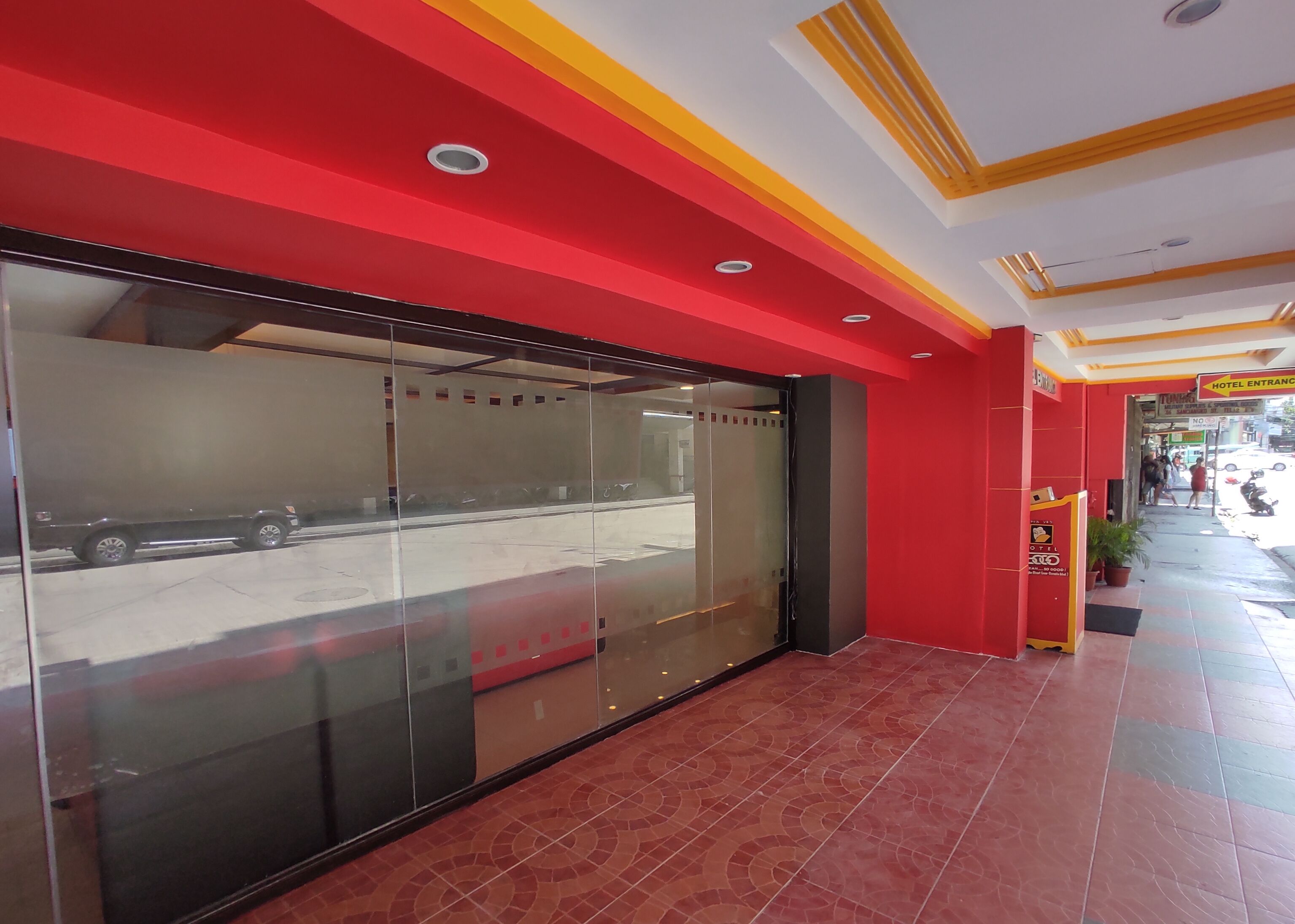 Voorkant van accommodatie