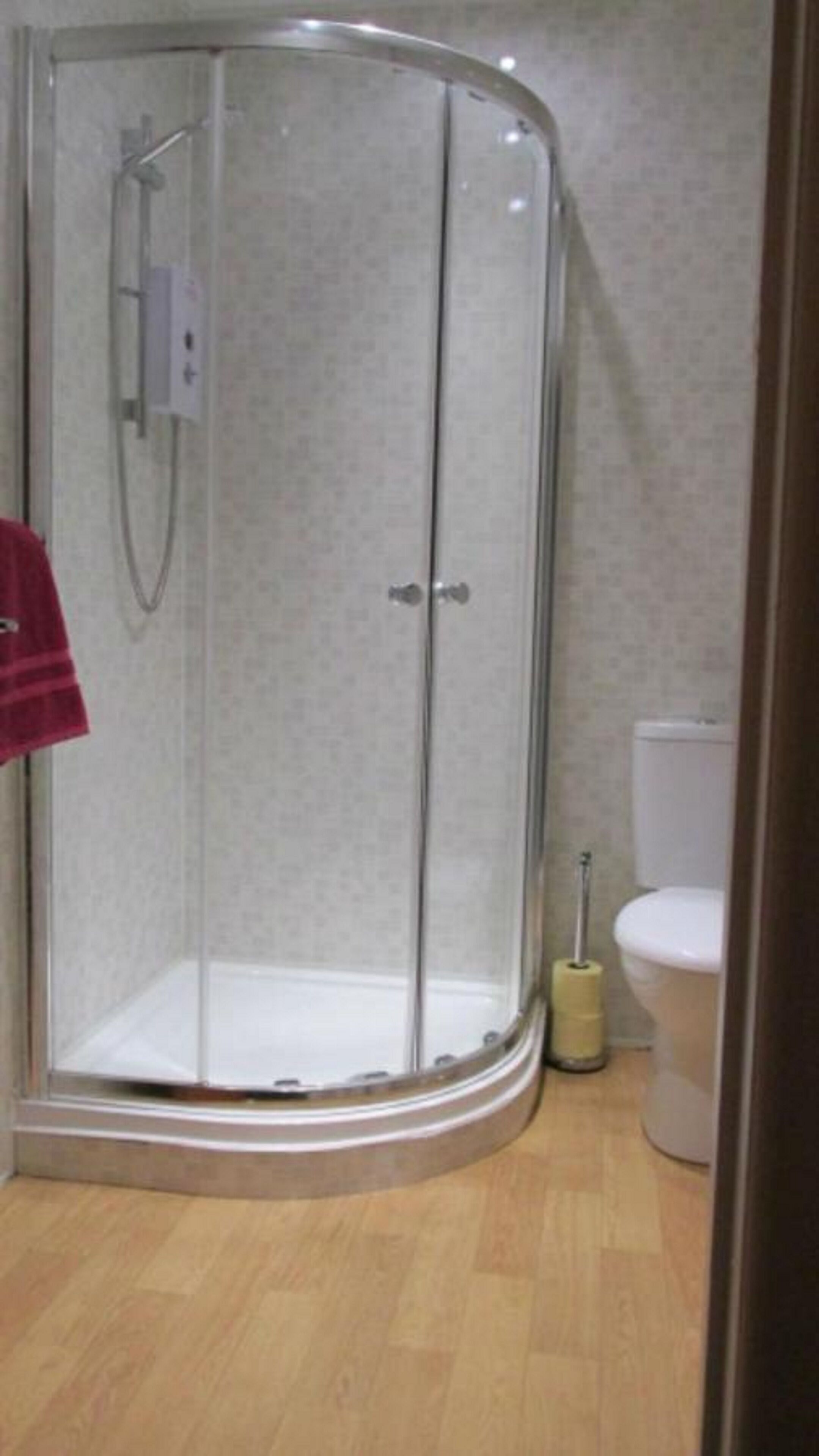 twin room | bathroom | hair dryer, towels