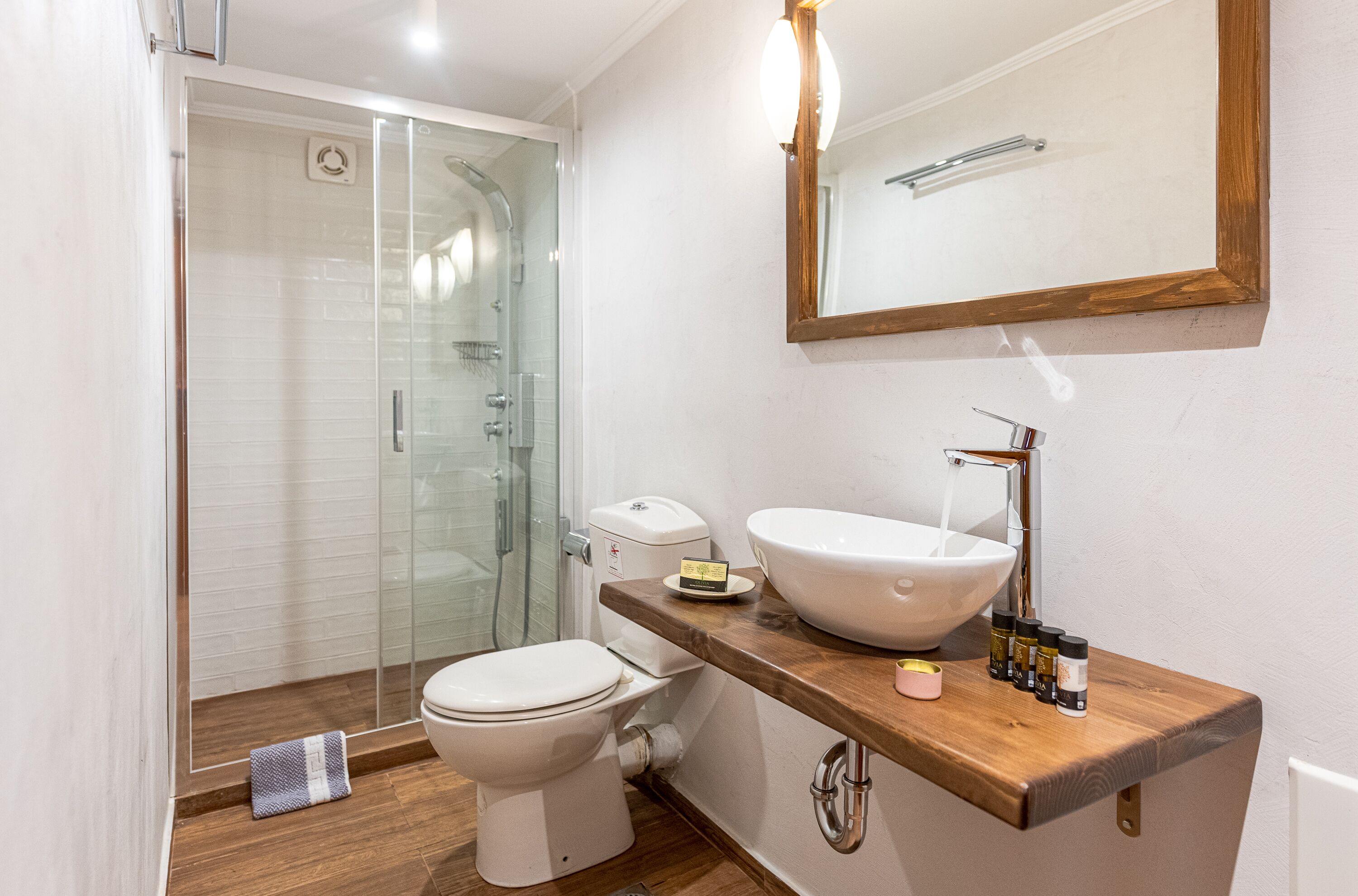suite, 1 bedroom | bathroom | hydromassage showerhead, designer toiletries, hair dryer, slippers
