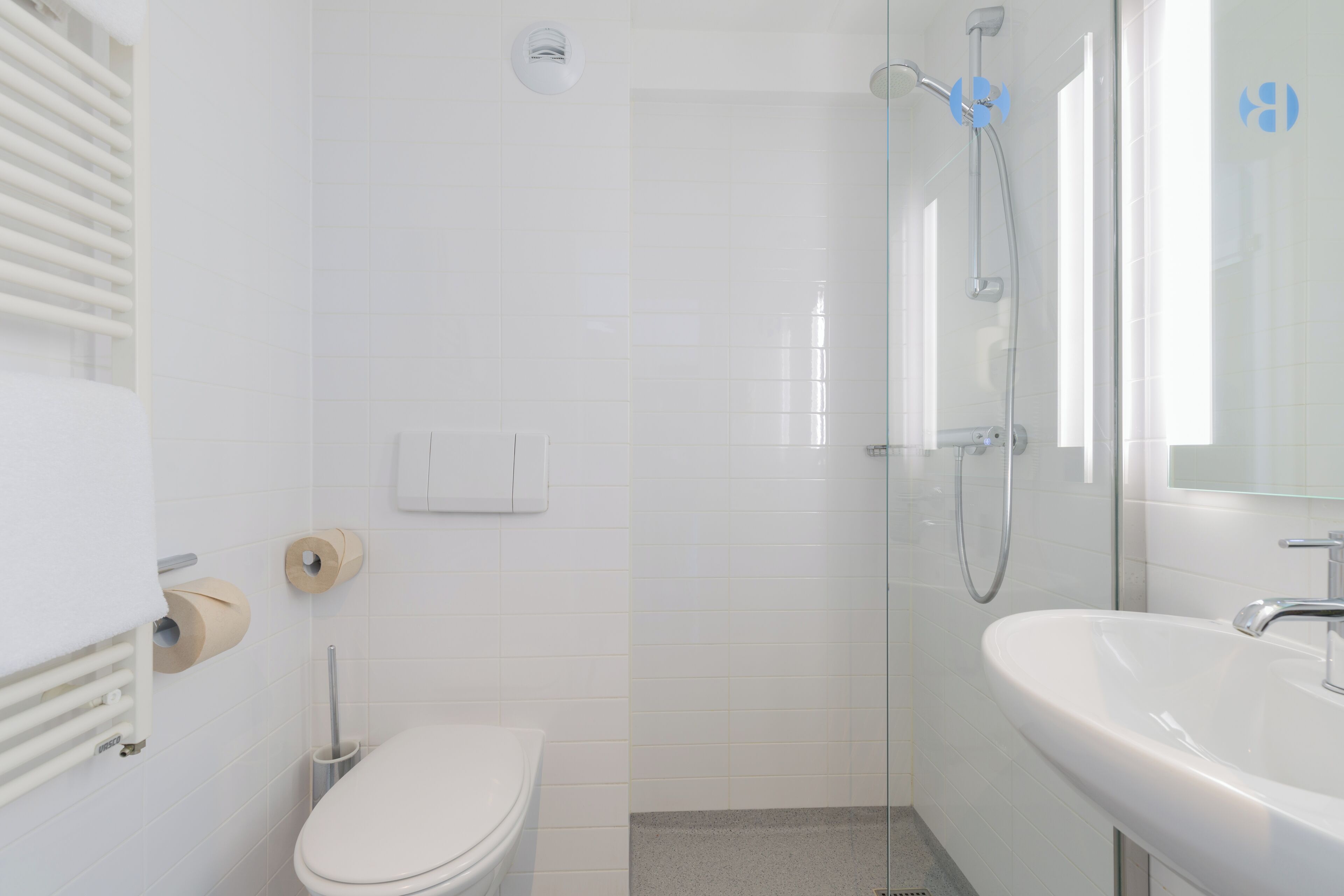 free toiletries, hair dryer, towels, soap