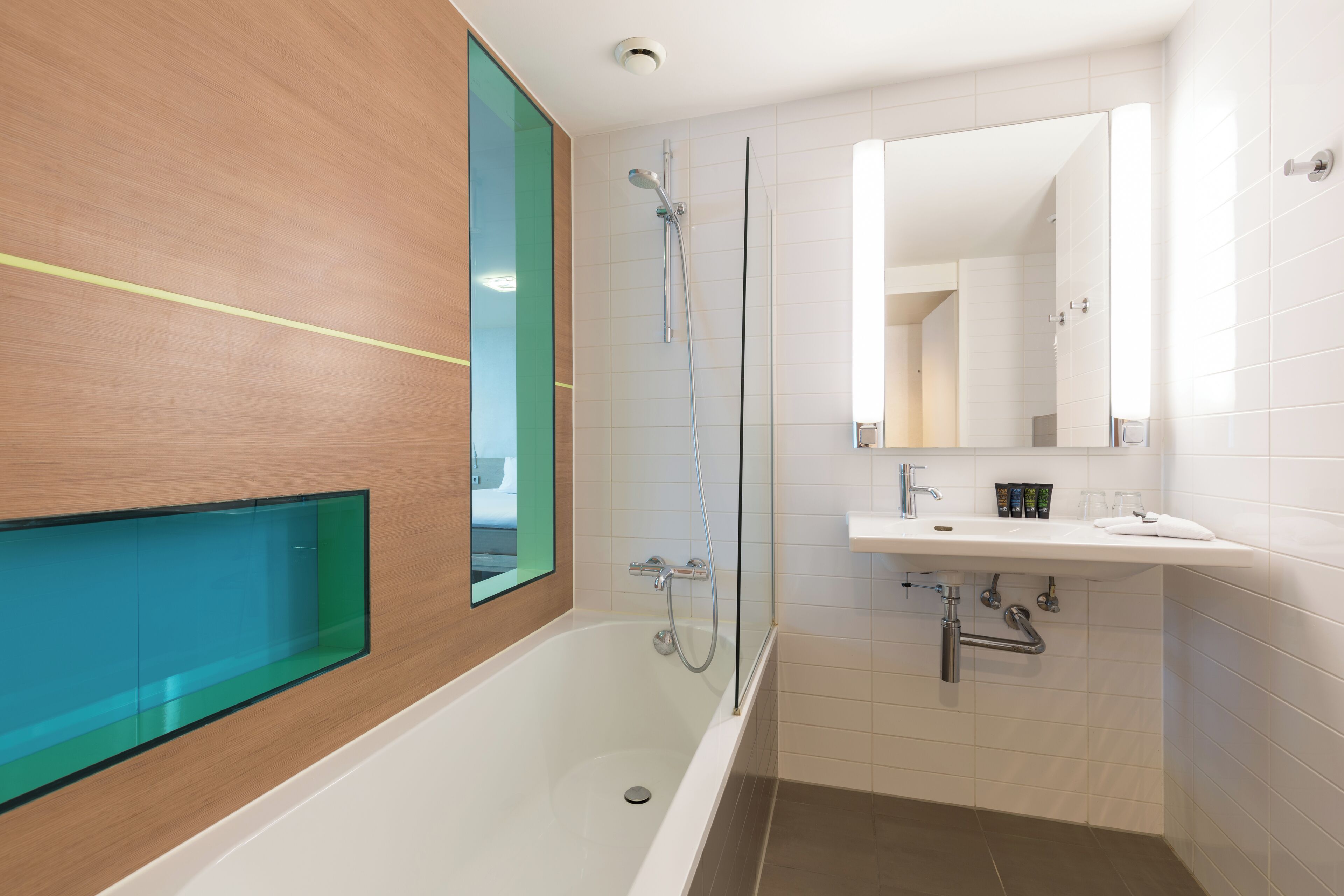 free toiletries, hair dryer, towels, soap