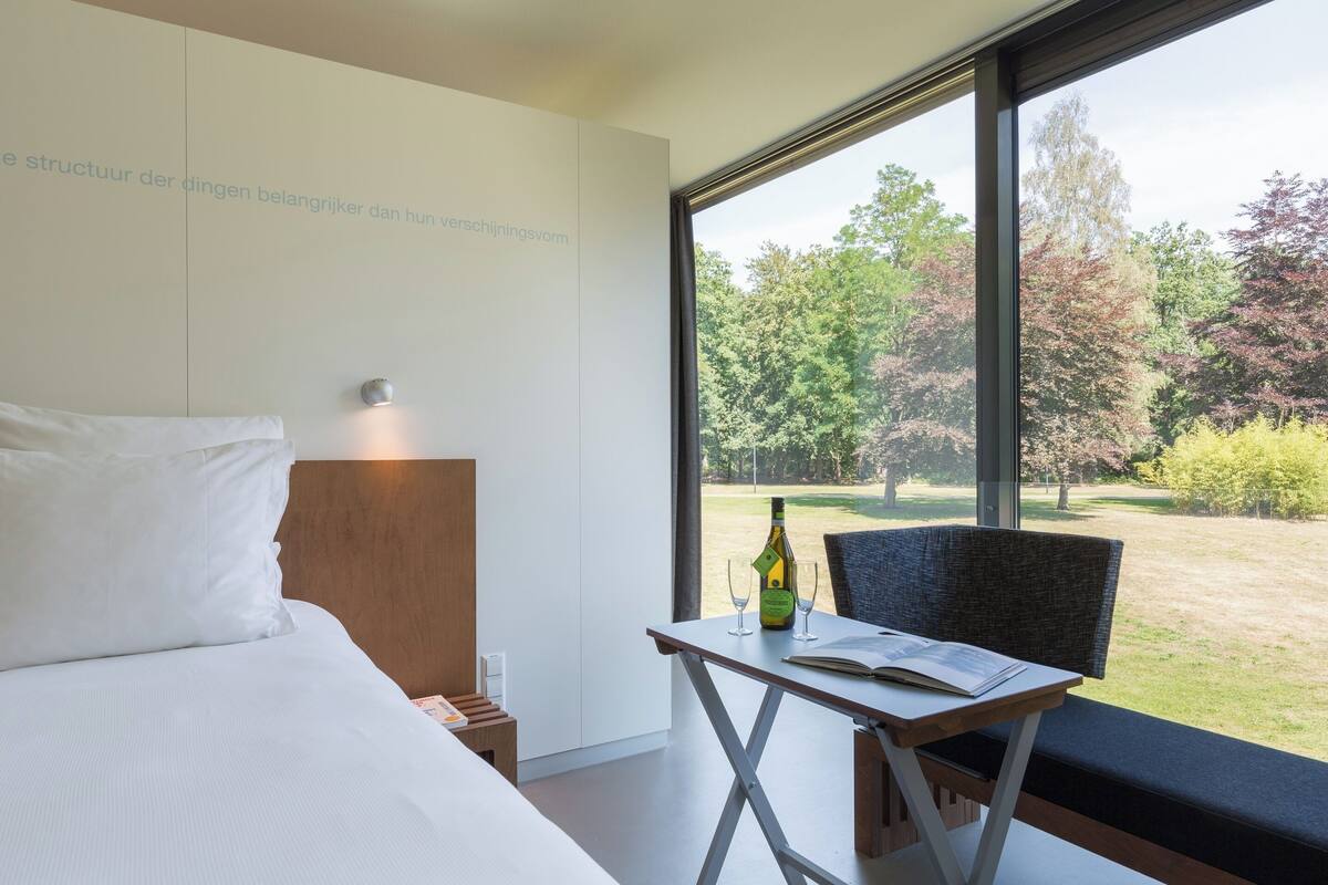 design double or twin room, 1 king bed, park view, garden area | 1 bedroom, free wifi, bed sheets