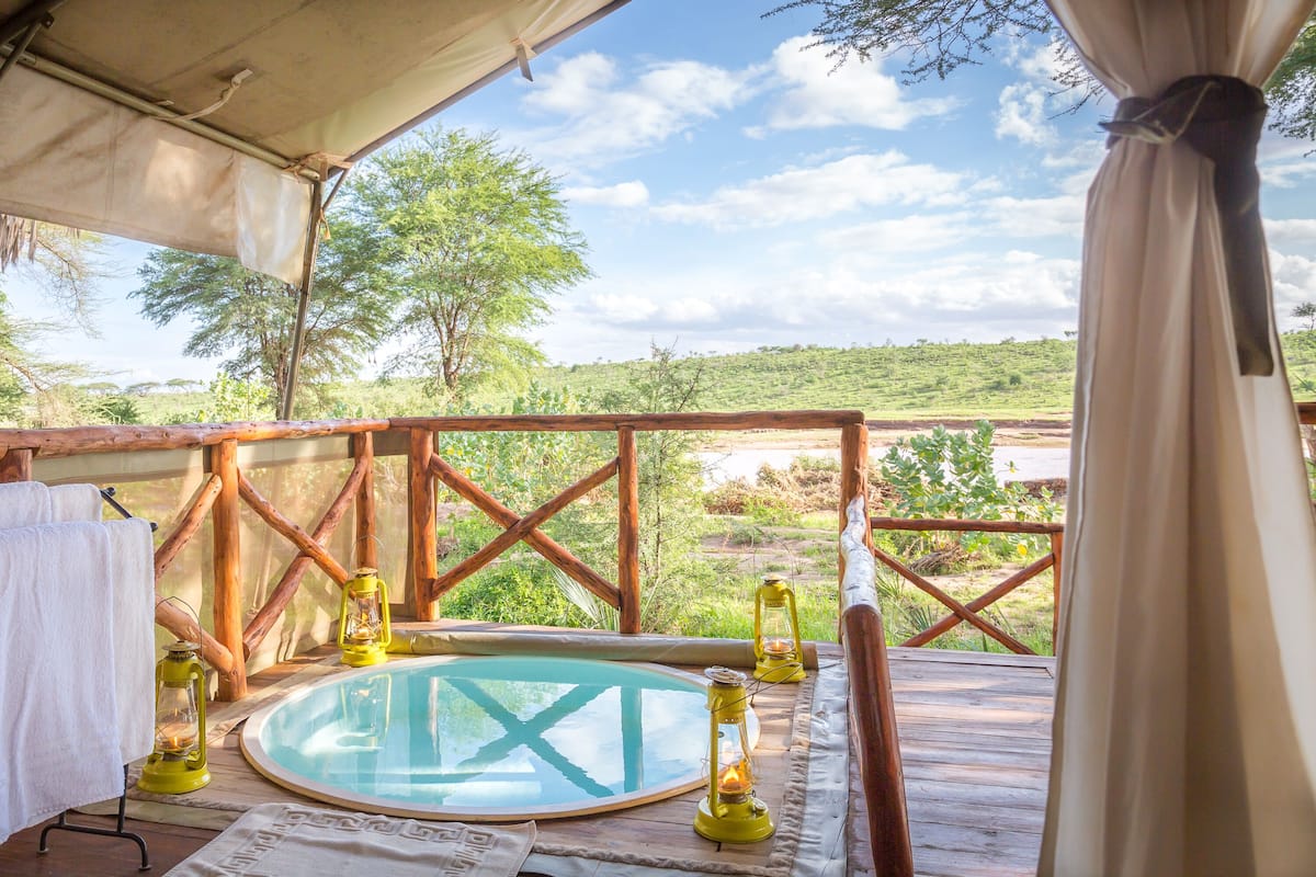 Luxury Tent, 1 Double Bed, River View | Premium bedding, bed sheets
