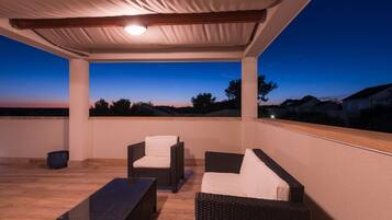 Luxury Villa, 3 Bedrooms, Terrace, Sea View | Terrace/patio